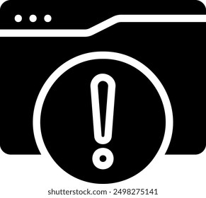 error glyph icon illustration vector