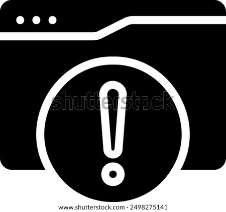 error glyph icon illustration vector