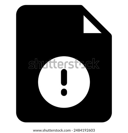 error glyph icon vector illustration isolated on white background