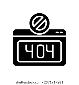error glyph icon. vector icon for your website, mobile, presentation, and logo design.