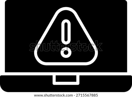 Error Glyph Style Icon Design