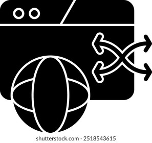 Error Glyph Vector Icon Design