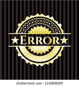 Error gold badge