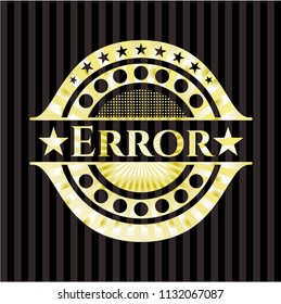 Error gold shiny emblem