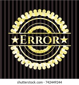 Error gold shiny emblem