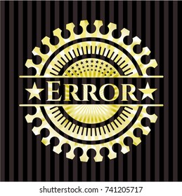 Error golden badge