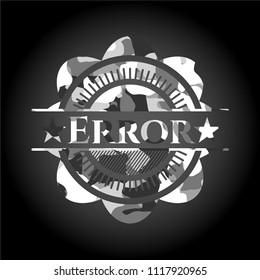 Error grey camo emblem