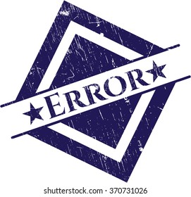 Error grunge style stamp