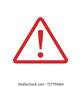 Error hazard message warning sign icon. Simple illustration of error hazard message sign vector isolated on white background