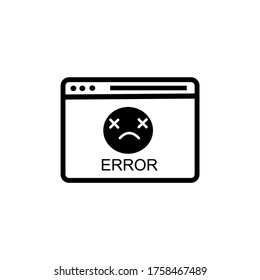 error icon black color vector