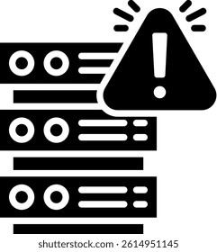 Error Icon Glyph Vector Illustration