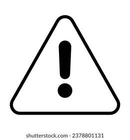 Error icon isolate white background vector stock illustration
