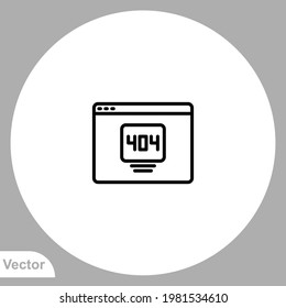 Error icon sign vector,Symbol, logo illustration for web and mobile