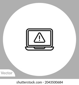Fehler-Symbol-Symbol-Vektorgrafik, Symbol, Logo-Illustration für Web und Mobile