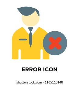 Error icon vector isolated on white background, Error transparent sign , question symbols