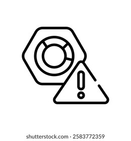 Error icon vector stock illustration