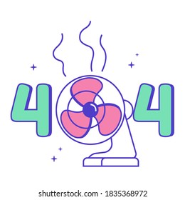 Error illustration, 404 illustration, empty state illustration 