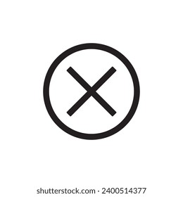 Error line icon, outline vector sign, flat trendy style illustration on white background..eps