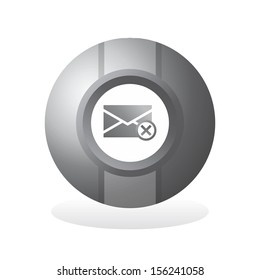 error mail computer desktop element icon sphere button
