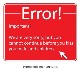 error message