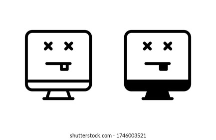 Error message Emoticon computer Icon, Logo, Vector