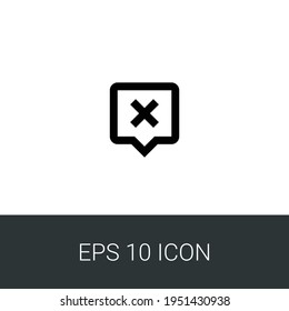 Error message eps 10 simple icon
