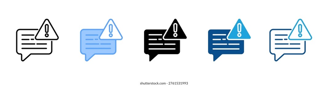 Error Message icon multiple style and collection
