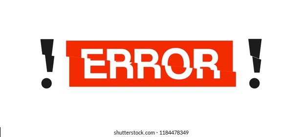 Error Logo High Res Stock Images Shutterstock