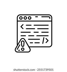 Error Outline Icon, Vector illustration