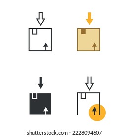 error package delivery vector icon