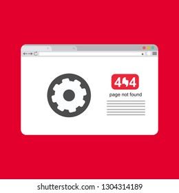 Error page 404, vector template for website. Vector illustration. - Vector