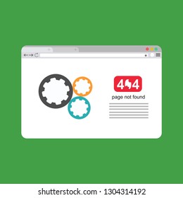 Error page 404, vector template for website. Vector illustration. - Vector