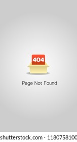 Error page 404 for the website. Web page with 404 error notification. Page not found.