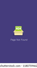 Error page 404 for the website. Web page with 404 error notification. Page not found.
