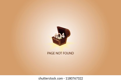 Error page 404 for the website. Web page with 404 error notification. Page not found.