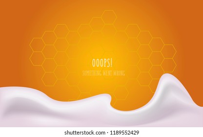 Error page 404 for the website. Web page with 404 error notification. Page not found.