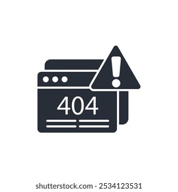 error page icon. vector.Editable stroke.linear style sign for use web design,logo.Symbol illustration.