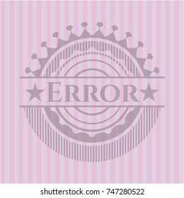 Error pink emblem