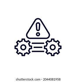Error Process Operations Line Icon Stock Vector (Royalty Free) 2044081958