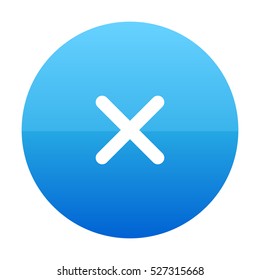 error, reject Blue Vector Icon