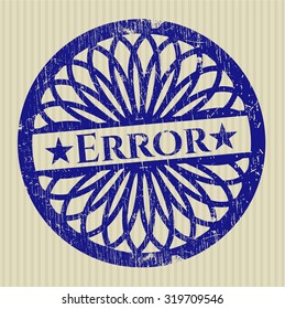 Error rubber grunge texture seal