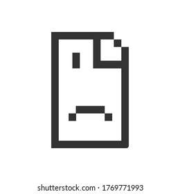 Error sign icon. Failed to access the site. Vector illustration isolated.