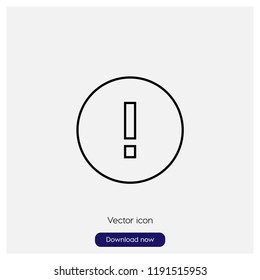 Error sign icon in trendy flat style isolated on grey background, modern symbol vector illustration for web