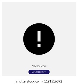 Error sign icon in trendy flat style isolated on grey background, modern symbol vector illustration for web