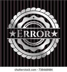 Error silver shiny emblem