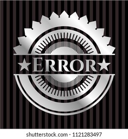 Error silvery emblem