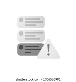 Error state illustration for mobile or website page. Pixel Perfect icon. Vector symbol. 