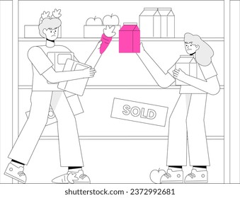 Error state or sold out black friday illustration