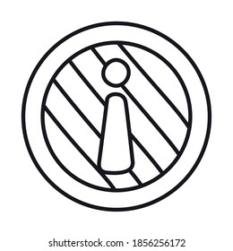 error symbol, exclamation mark icon over white background, line style, vector illustration