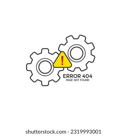 error system symbol, error icon, vector art.